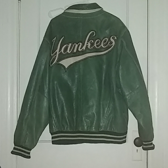 yankees leather jacket
